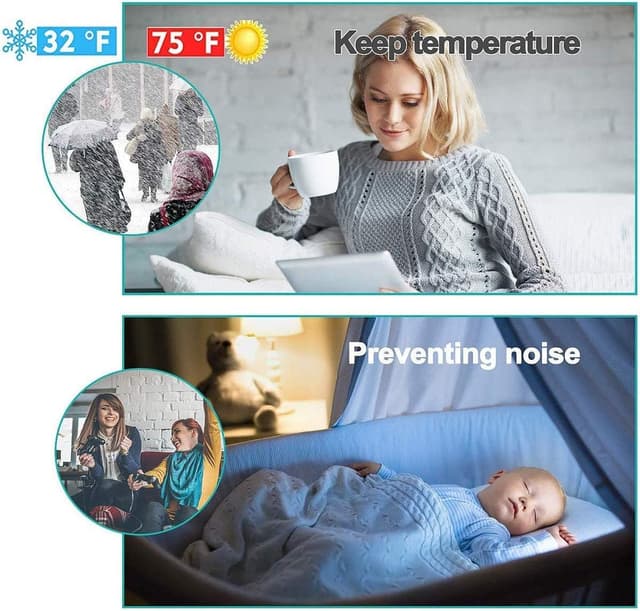 Thumbnail 3 de Guarnizione sottoporta 100 x 5 cm Nero 🏡