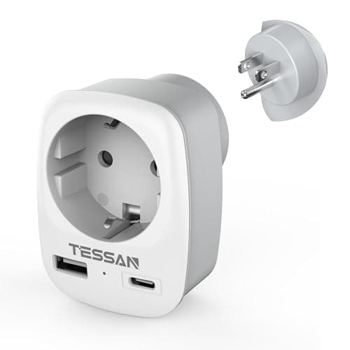 Detalle de TESSAN Adaptador Enchufe USA 3 en 1