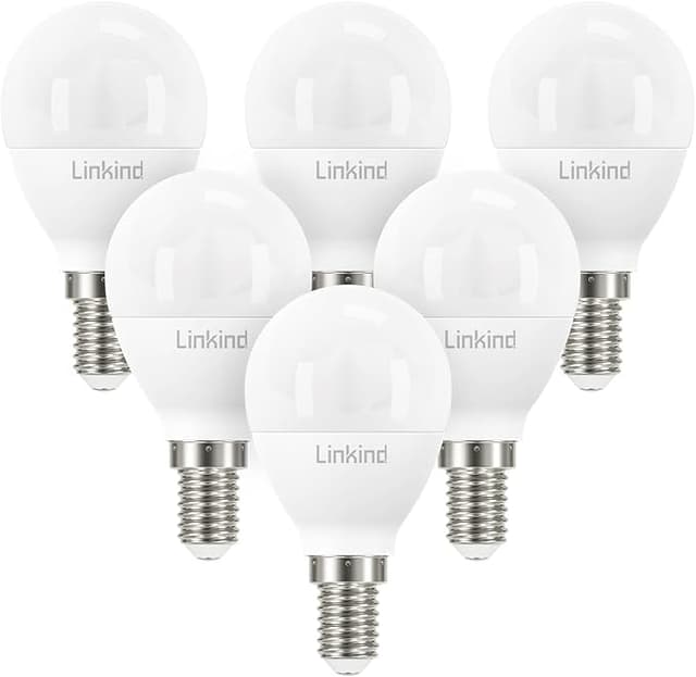 Detalle de Linkind Bombilla LED E14 5000K 🔆, Pack 6