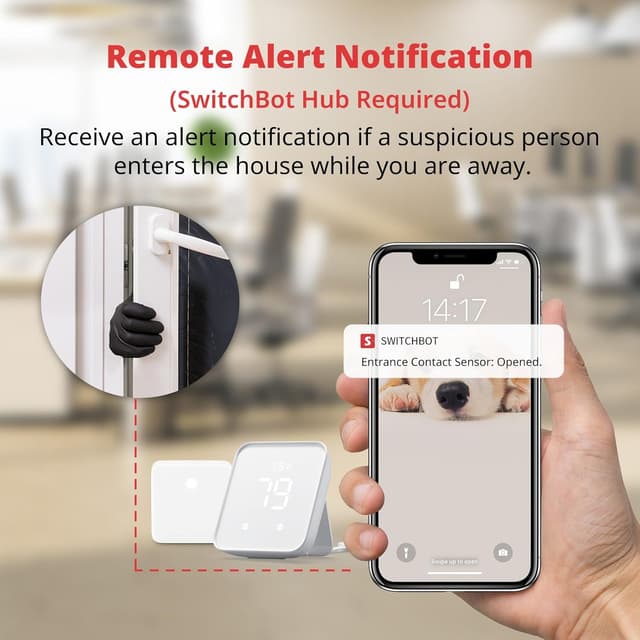 Thumbnail 6 de SwitchBot Détecteur de contact pour porte et fenêtre 3️⃣