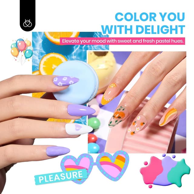 Detalle de Beetles Emotional Spectrum Gel Polish Set 69PCS ๐