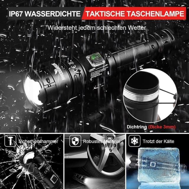 Thumbnail 5 de Shadowhawk S9322 500000 Lumen Taschenlampe đŠ