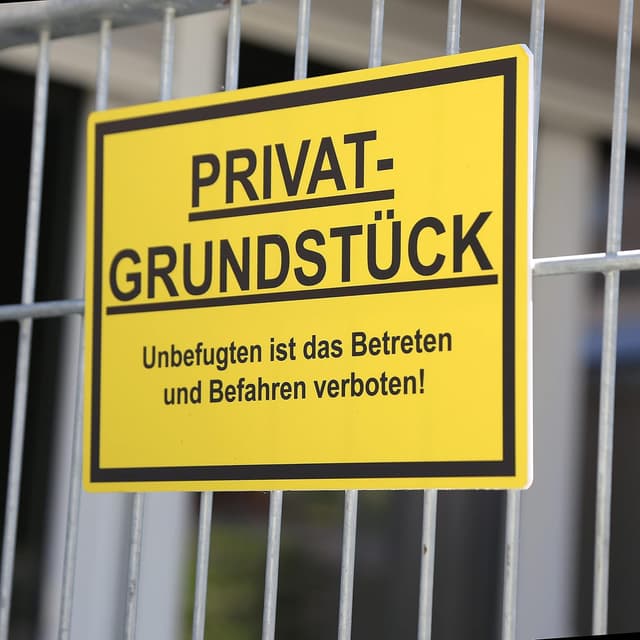 Thumbnail 4 de STROBO XXL Privatgrundstück Hinweisschild 40x30 cm