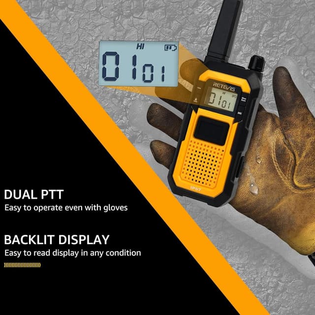 Thumbnail 5 de Retevis RB48 Heavy Duty Walkie Talkies 2000 mAh