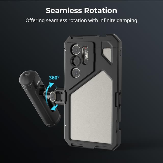 Detalle de SmallRig 4610 — adaptateur de poignée latérale rotatif à dégagement rapide pour cages Quick Release Phone Cage