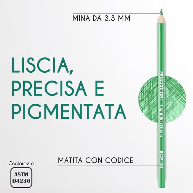 Detalle de Zenacolor Zenacolor 72 matite colorate