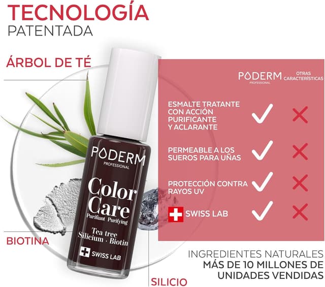 Thumbnail 3 de PODERM Esmalte Tea Tree para hongos uñas 2 en 1