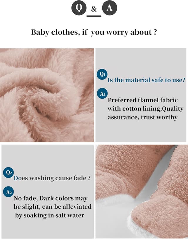 Detalle de Voopptaw Warm Baby Fleece Snowsuit 0-12 months