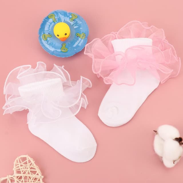 Thumbnail 6 de DRESHOW Toddler Girls Ruffle Socks