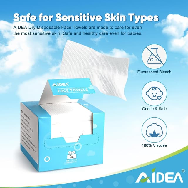 Detalle 2 de AIDEA Face Towels disposable 7.8 in
