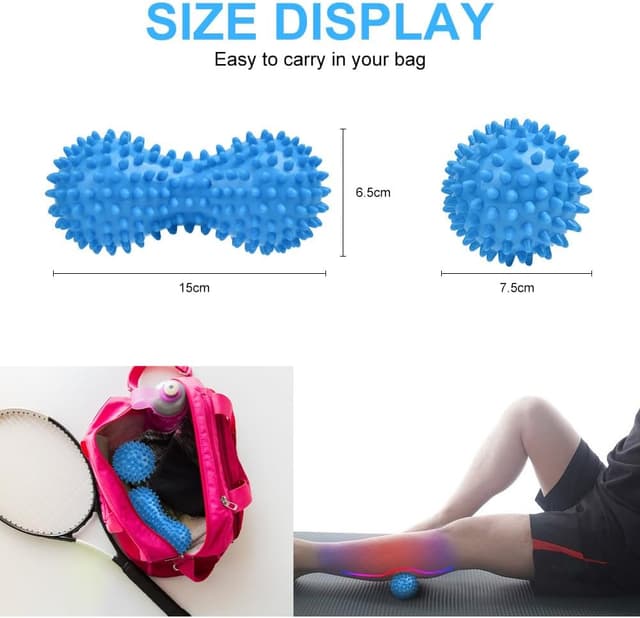 Thumbnail 2 de URAQT Palline Massaggio 2 pezzi 14/7,5 cm