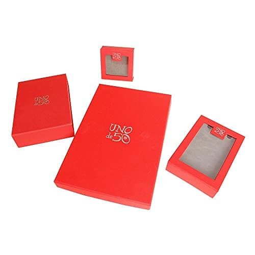 Detalle 1 de UNO de 50 pulsera de fundición bañada en plata con cierre tipo imperdible