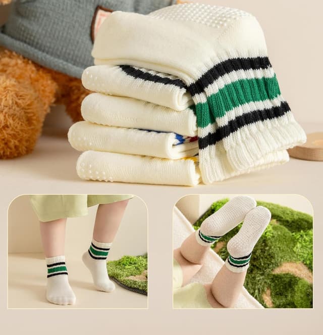 Thumbnail 5 de Wamvp Toddler Grip Socks 6 Pairs
