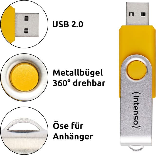 Detalle 2 de Intenso Office Line USB Stick 5 x 64 GB 70 MB/s