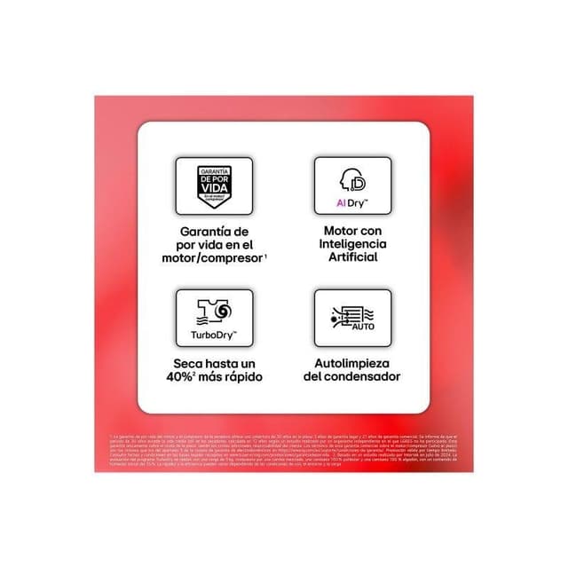 Detalle de LG RHX5009TLB secadora de condensación 9 kg