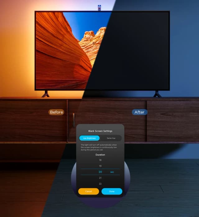 Detalle 2 de Govee TV Backlight 3 Lite 75–85 Zoll für 3