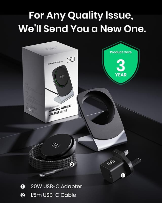 Thumbnail 6 de INIU Wireless Charger Magsafe 15W phone stand