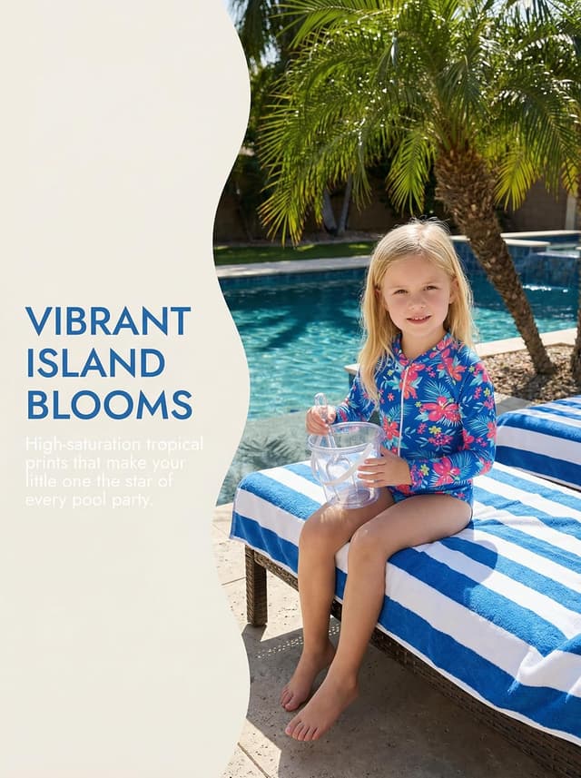 Detalle 2 de Long sleeve sun rashguard swimsuit