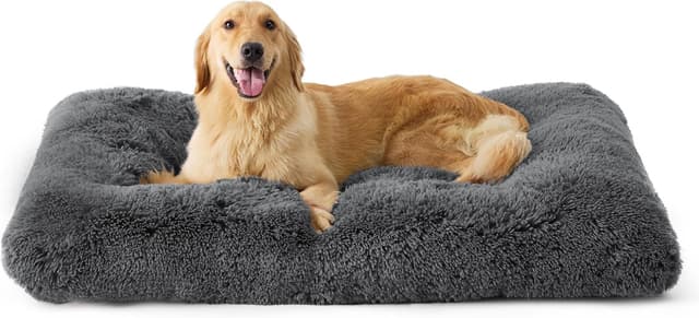 Detalle de Bedsure Dog Crate Bed XL 104x69cm — calming cushion