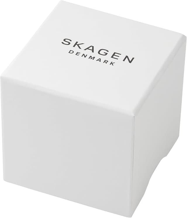 Detalle de Skagen Signatur Lille Reloj Mujer Dorado y Blanco
