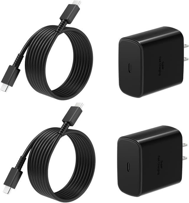 Detalle de Super Fast Charger USB C 2Pack with 6FT Cable