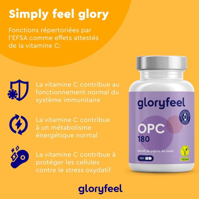 Thumbnail 4 de OPC 95 % Extrait de pépins de raisin, 180 capsules