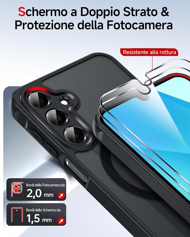 Detalle 2 de LeYi Cover magnetica per Galaxy A16 5G