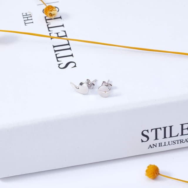 Detalle 2 de VIKI LYNN Semikolon Ohrstecker 925 Silber