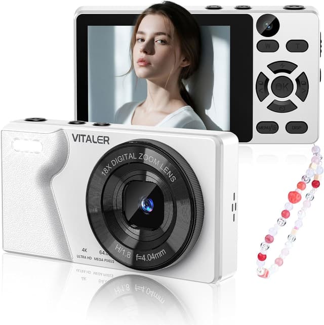 Detalle de Vitaler Digitalkamera 64MP für Einsteiger