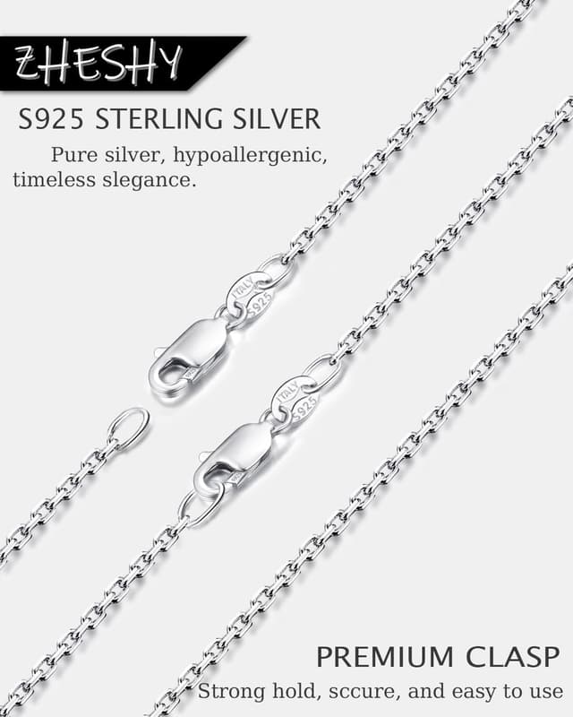 Detalle 2 de ZHESHY 925 sterling silver O-chain necklace