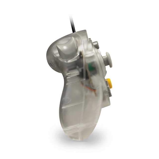 Detalle de Cirka Wired Controller for Nintendo GameCube & Wii (Clear) — Dual Analog + Vibration