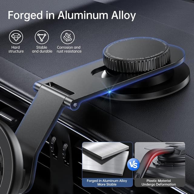 Detalle de SYNCWIRE Fits MagSafe Car Mount for Universal Dashboard & Tesla Screen