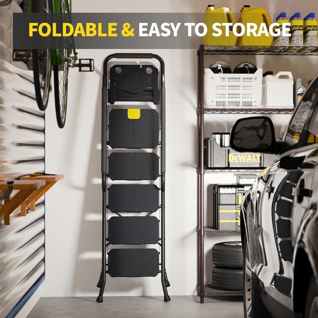 Thumbnail 6 de KINGRACK 5 Step Ladder with Tool Tray 5-step 🪜