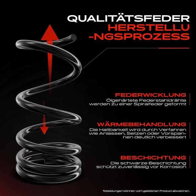 Detalle de Frankberg 2x Fahrwerksfeder Hinterachse für Fiesta VI (CB1/CCN) 1.6L, 2013–2017 – kompatibel mit 550200011R