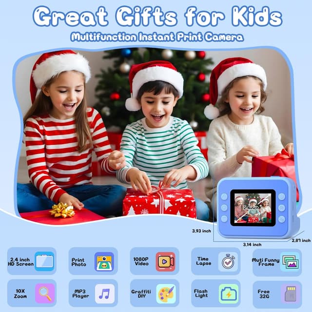 Detalle 2 de Kids instant print camera 2.4 inch