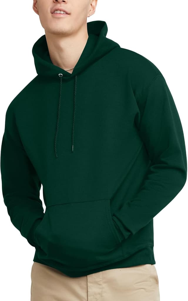 Detalle de Hanes EcoSmart Hoodie midweight fleece pullover
