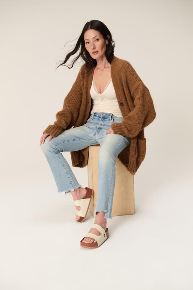 Detalle de Project Cloud 100% Genuine Leather Platform Sandals for Women with Plush Memory Foam Insole