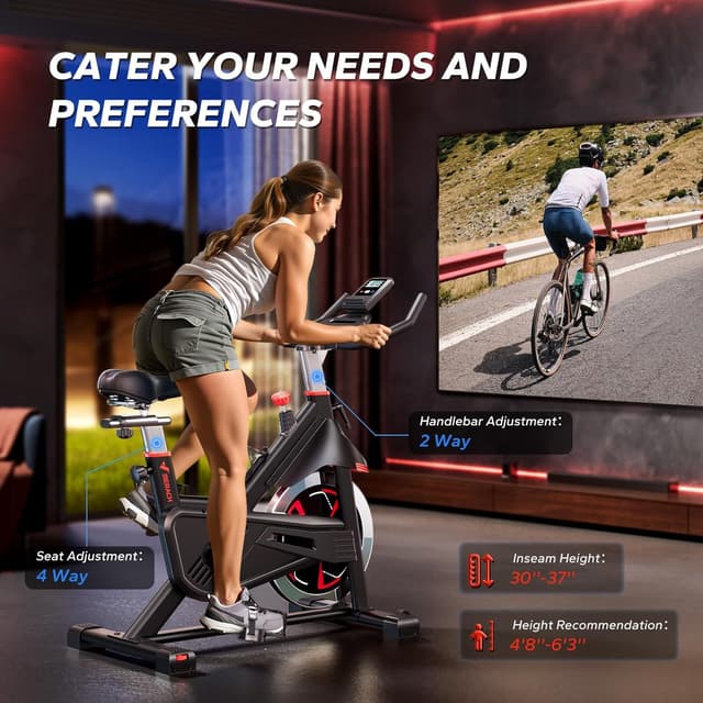 Thumbnail 5 de MERACH Exercise Bike 300 lb Capacity