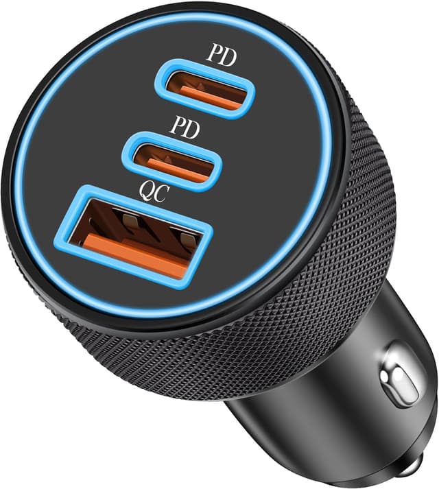 Detalle de LUOSIKE 67W 3‑Port USB Auto Ladegerät