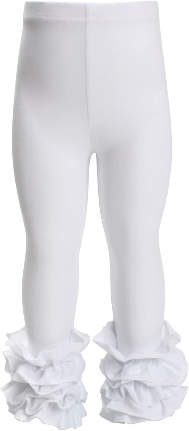 Thumbnail 3 de HOOLCHEAN Cotton ruffle leggings for toddlers