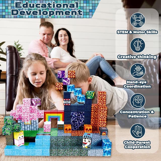 Thumbnail 5 de GraceDuck Magnetische Bausteine 150 đź§©