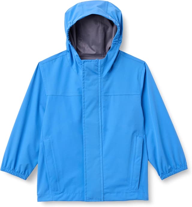 Detalle 2 de Amazon Essentials Boys Waterproof Rain Jacket (Relaxed Fit, Hooded Zip-Front)