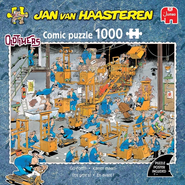 Detalle 2 de Jan Van Haasteren Oldtimers JVH Puzzle 1000 pièces