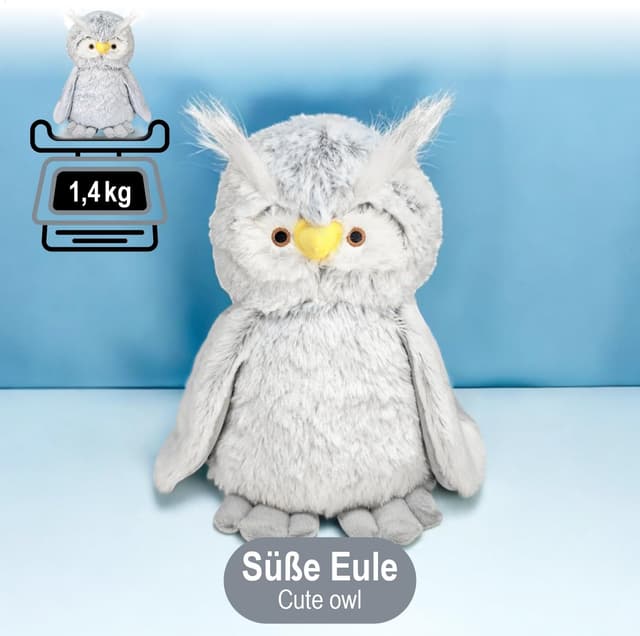 Detalle 2 de COM-FOUR fermaporta pesante a forma di gufo (blocca finestra/porta) Aquila Gufo, circa 1,4 kg