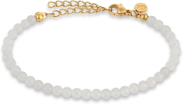 Thumbnail 6 de GD GOOD.designs bracciale da donna con perle in pietra naturale da 4 mm, regolabile 15-19 cm e resistente all’acqua