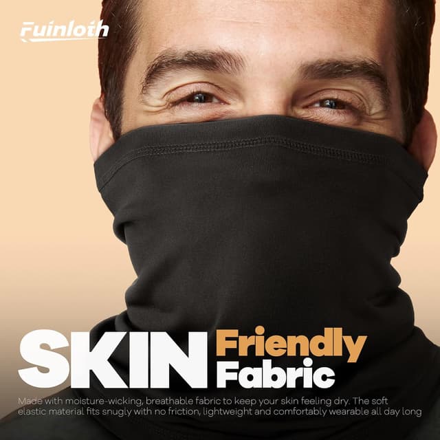 Detalle 2 de Fuinloth Neck Gaiter 6-Pack Cooling UV Protection Bandana Face Mask Gator Scarf