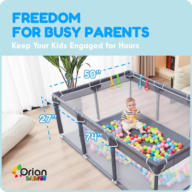 Thumbnail 2 de Orian Baby Playpen 50x74