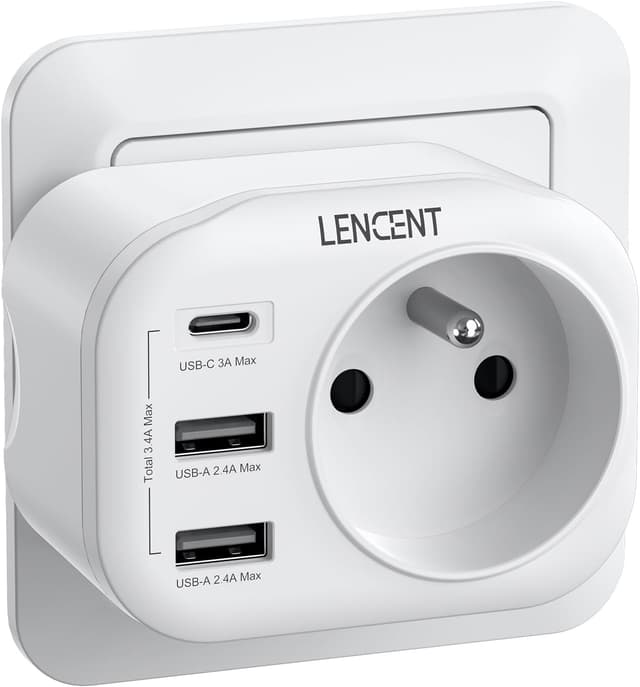 Imagen de LENCENT Prise USB 4 en 1 4000W en OfertitasTOP