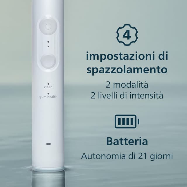 Detalle de Philips Sonicare Serie 4100 HHX4046/41 spazzolino elettrico sonico con sensore di pressione e 4 impostazioni