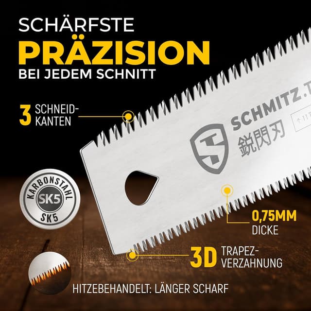 Thumbnail 4 de SCHMITZ.Tools Japansäge Handsäge 11/17 TPI